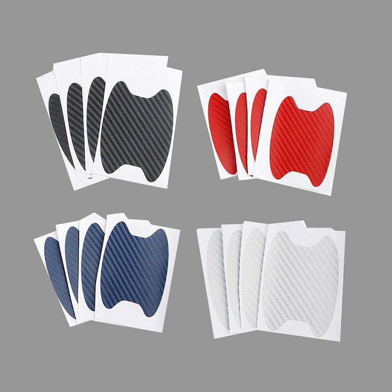 Car Handle Protection Film Car Door Handle Cup Scratch Protector Universal Invisible Car Carbon Fiber Door Handle Sticker Scratches Resistant Side Sticker Scratches Car Door Protector Films Sticker Car Styling