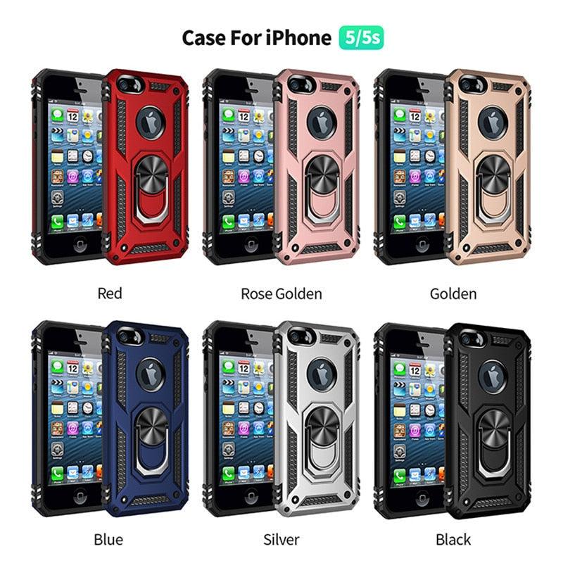 Cases With Ring for iPhone Slim Silicone Hard Cover Shock Absorption Lightweight Thin Case For iPhone 13 Pro Max 12 11 Case Magnet Ring Cover For iPhone Silicone Cover