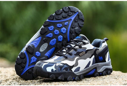 Casual Men's Sports Shoe Non-Slip Fashion Women's Camouflage Waterproof Couple Hiking Shoes Outdoor Train Men's Hiking Shoes Lightweight Low-Top Shoes For Outdoor Camping