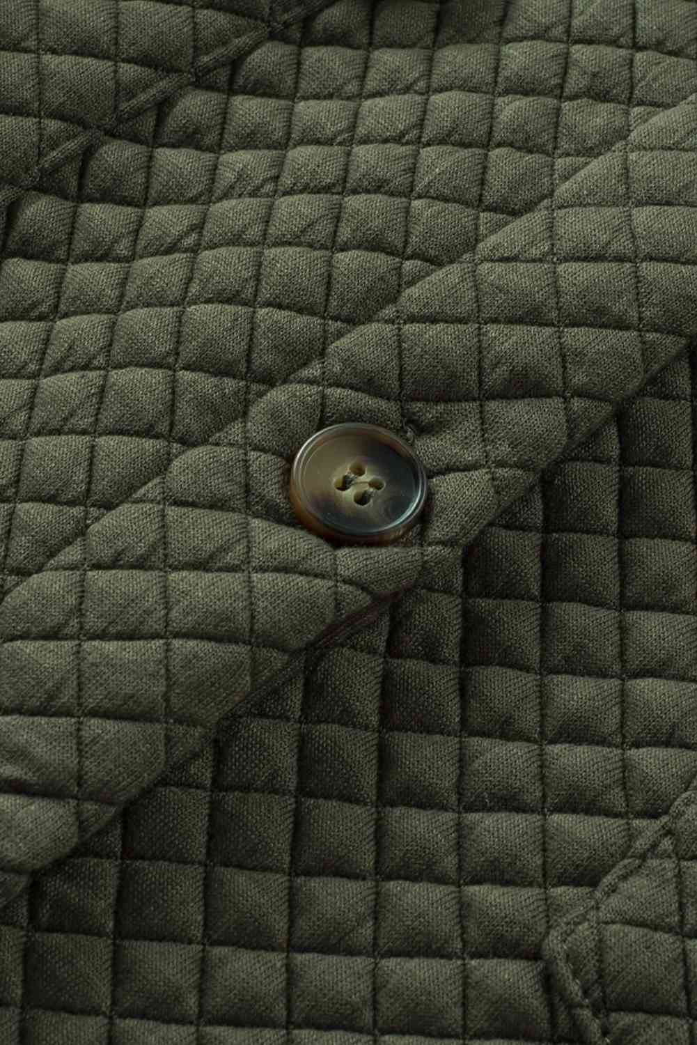 Comfortable Button-Down Collared Jacket Classic Lightweight Classic Design With Pockets