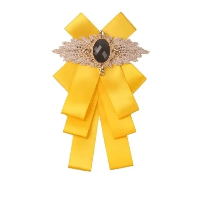 Charming  Butterfly Ladies Bowtie Casual Solid Color Rhinestone Brooch Bowties For Women Fashionable Wedding  Bowtie
