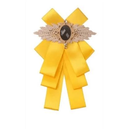 Charming  Butterfly Ladies Bowtie Casual Solid Color Rhinestone Brooch Bowties For Women Fashionable Wedding  Bowtie
