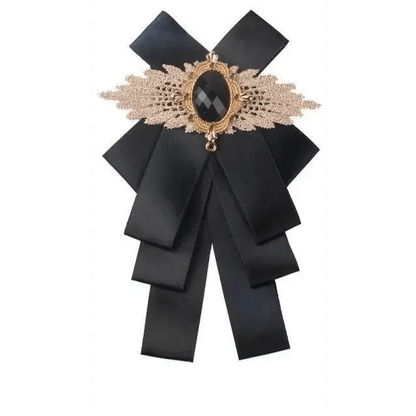 Charming  Butterfly Ladies Bowtie Casual Solid Color Rhinestone Brooch Bowties For Women Fashionable Wedding  Bowtie