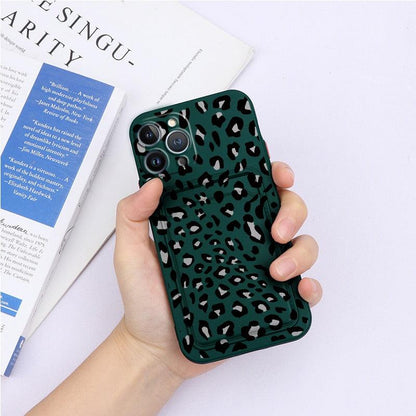 Charming Silicone Soft Anti-Scratch Cases For iPhone 13 Pro Max Case Silicone Wallet Card Holder Cover For iPhone 13 Mini 13ProMax 13Pro Flower Butterfly Beautiful Design Card Holder iPhone Case