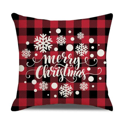 Christmas Pillow Covers Xmas Decorative Christmas Pillow Covers Christmas Decor Pillow Cases Retro Beautiful Cushion Cover Throw Pillowcase Winter Holiday Cushion Case For Home Decor 45x45CM