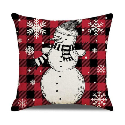 Christmas Pillow Covers Xmas Decorative Christmas Pillow Covers Christmas Decor Pillow Cases Retro Beautiful Cushion Cover Throw Pillowcase Winter Holiday Cushion Case For Home Decor 45x45CM