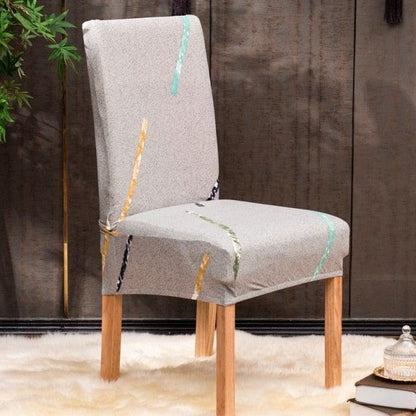 Christmas Printing Dining Chair Covers Modern Removable Anti-dirty Kitchen Seat Case Stretch Chair Slipcovers for Home Banquet Dining Room Chair Protector Seat Protector Slipcovers Stretch Removable Washable Printed Dining Chair Seat Covers for Kitchen