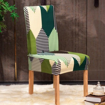 Christmas Printing Dining Chair Covers Modern Removable Anti-dirty Kitchen Seat Case Stretch Chair Slipcovers for Home Banquet Dining Room Chair Protector Seat Protector Slipcovers Stretch Removable Washable Printed Dining Chair Seat Covers for Kitchen