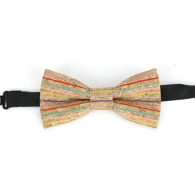 Classic Children Striped Elegant New Bow Tie Cute Kids Design Boys Brown Color Printed Bowties