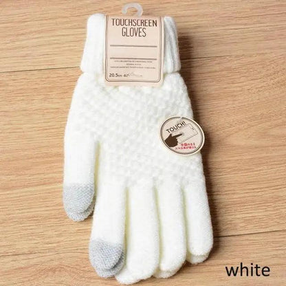 Classic Knitted Fingerless Winter  Unisex Outdoor Gloves For Men Women Retro Soft Unisex Stretch Elastic Warm Half Finger Cycling Gloves