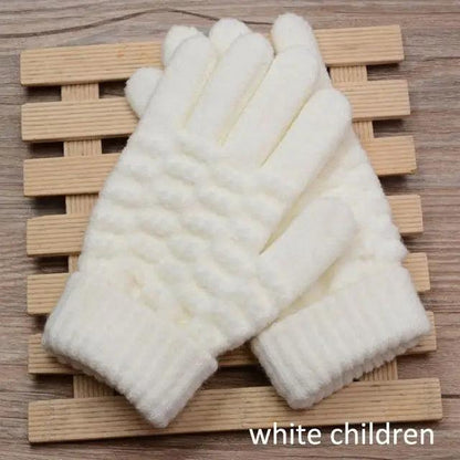 Classic Knitted Fingerless Winter  Unisex Outdoor Gloves For Men Women Retro Soft Unisex Stretch Elastic Warm Half Finger Cycling Gloves