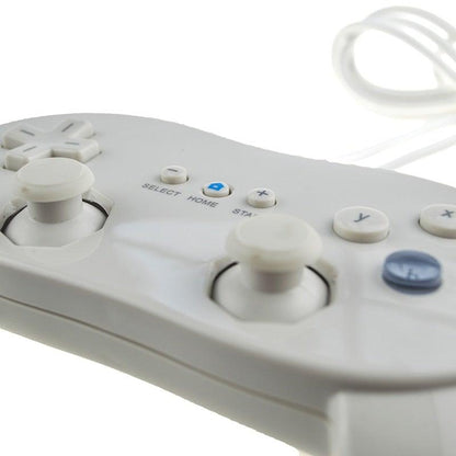 Classic White And Black Wired Pro Remote Game Controller Compatible With PC Laptop