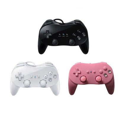 Classic White And Black Wired Pro Remote Game Controller Compatible With PC Laptop