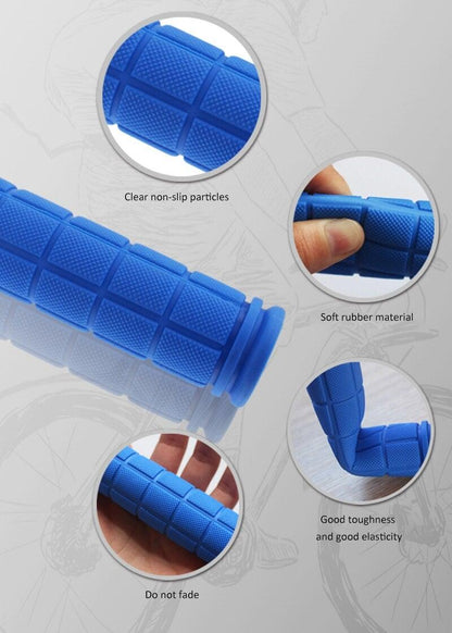 Colorful Cycling Handlebar Cover Bicycle Scooter Handle Bar Rubber Soft Durable Non-Slip End Grip Mountain Road Bicycle Handlebar Grips Specialized Replacement Bike Grips For Beach Scooter Mountain Bicycle