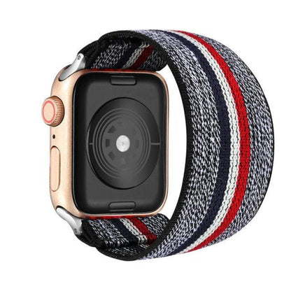Comfortable Elastic Scrunchie Strap Band For Watch Women Bracelet Compatible With Watch Band 41mm 40mm 38mm Women Girls Adjustable Elastic Nylon Strap Solo Loop Replacement Lightweight Wristband For Watches