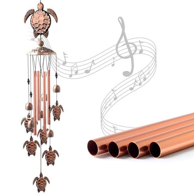 Copper Wind Chimes Outdoor Classic Wind Chimes Memorial Wind Chime Gifts for Grand Mother Garden Yard Decor Gift