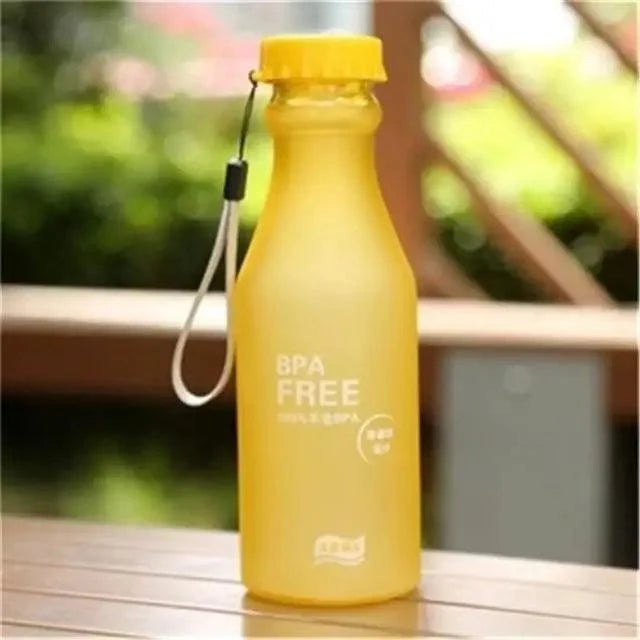 Cute 550ML Candy Color Free Water Bottles Leak-proof Drinking Cup Kettle Outdoor Sports Water Bottle for Travel Running Camping
