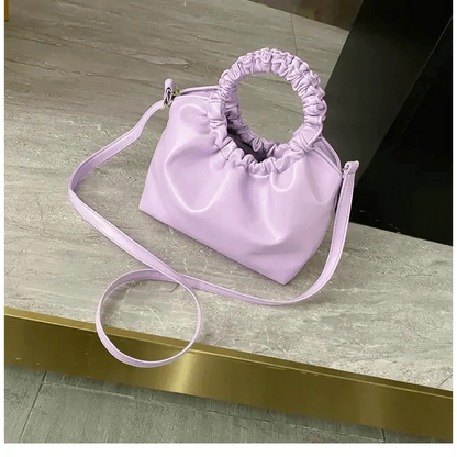 Cute Small Women's Leather Clutches Vintage Style Shoulder Messenger Bags , Handbag And Purses For Women