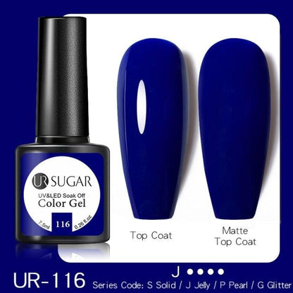 Dark Blue Matte Colorful UV Nail Gel Polish Semi Permanent Popular High Quality Fashion Design
