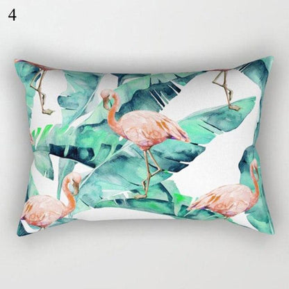 Decorative Throw Pillows Tropical Plants Pillow Cover Polyester Pillow Covers With Flowers And Plants Tropical Style Linen Throw Pillow Covers Decoration Pillowcase Cushions Home Decor
