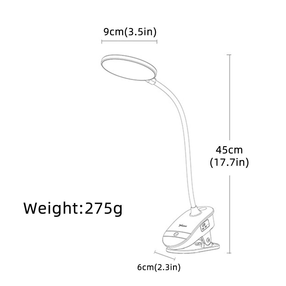 Desk Lamp USB Flexo LED Table Lamp Study Table Lamps With Clip Bed Reading Book Light Desk Lamp Table Touch Bedroom Bedside Lamp Decorative Table Lamp Cute Study Lamps for Bedroom Décor