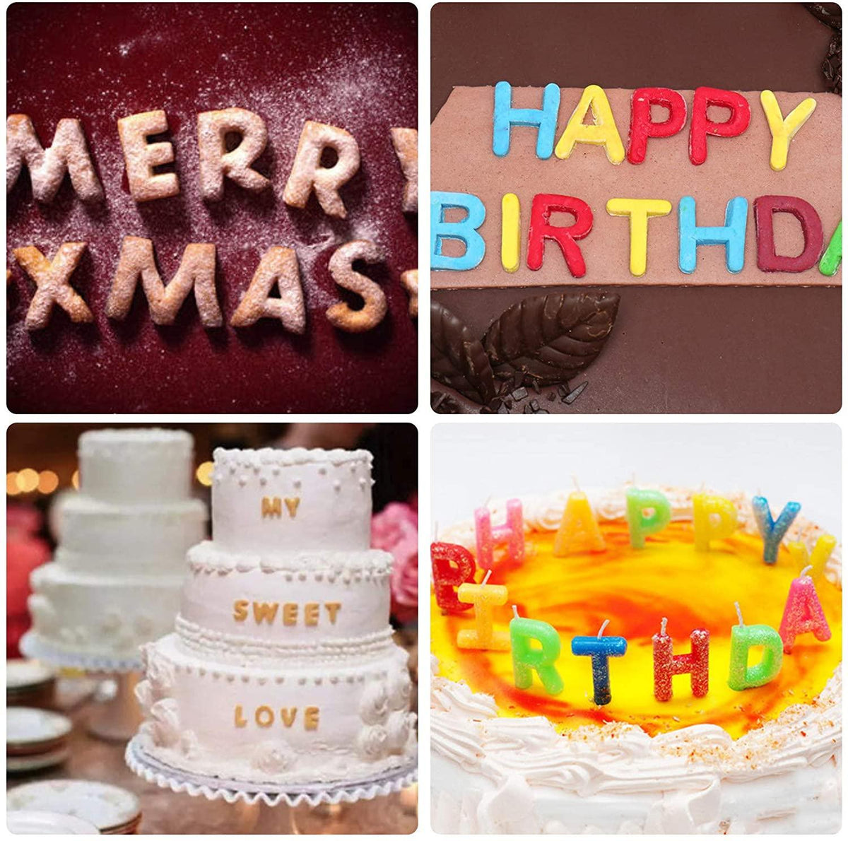 Digit Silicone Chocolate Mold Non-Stick Cake Mould Jelly Candy 3D Molds Kitchen Accessories Reusable Baking Tools Silicone Letter Mold And Number Candy Molds