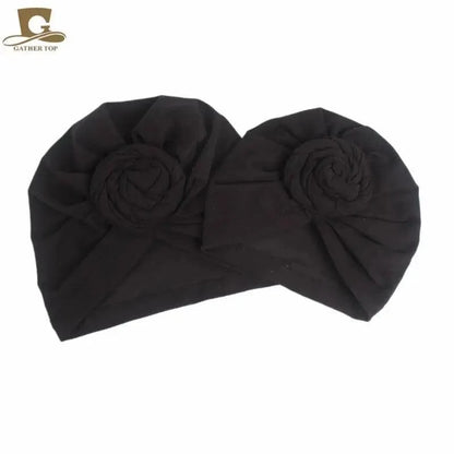 Elegance Mommy And Kids Turban Hat Cap With Big Bow Soft Cute Knot Nursery Beanie Knotted Headban
