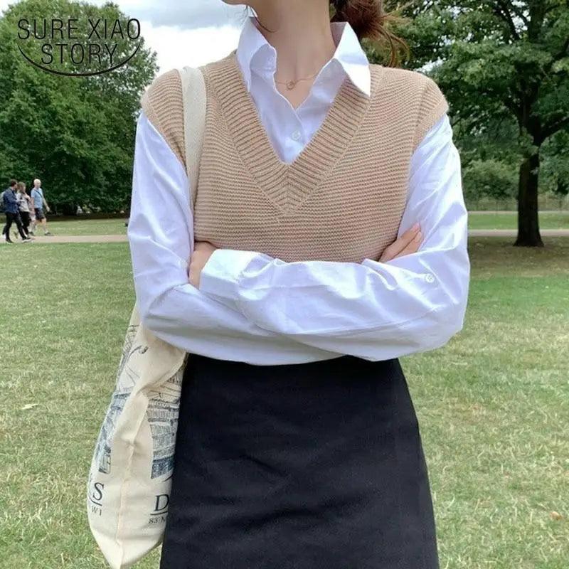 Elegance Solid White and Black Tops,Sweaters Winter Long Sleeve Turtleneck Pullovers Women's Sweaters Female Clothing