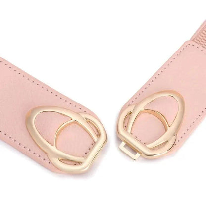 Elegant PU Leather Elastic Women Dress Belts Fashion Stretchy Thick Waist Dress Plus Size Waistbands For Women