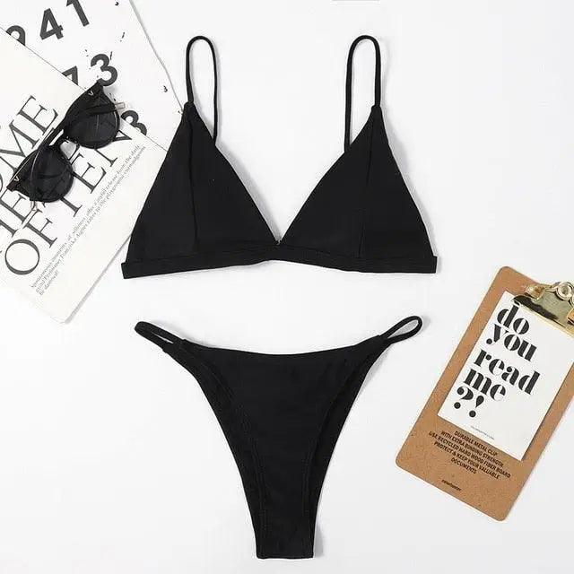 Elegant Woman Modern Bikini Micro Women Swimsuit Tie Mini Bikinis Set Women Swimwear Female Bathing Suit
