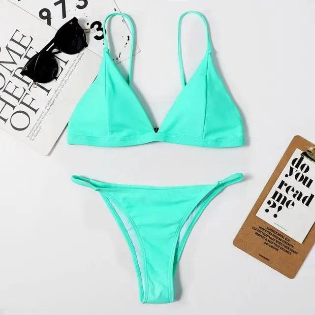Elegant Woman Modern Bikini Micro Women Swimsuit Tie Mini Bikinis Set Women Swimwear Female Bathing Suit