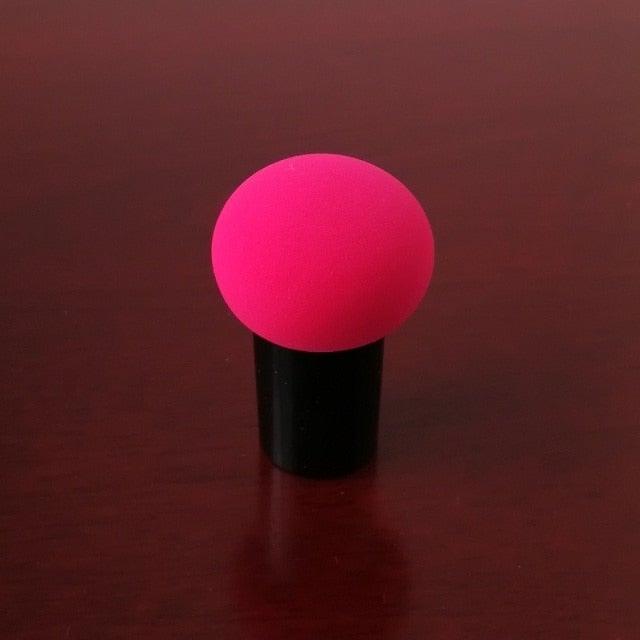 Elegant Womens Non-latex Makeup Sponge Mushroom Head Powder Liquid Dry And Wet Multifunction Makeup Brush Cosmetic Tool Storage Box