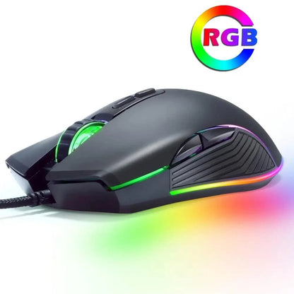 Ergonomic Design Wired RGB Professional Gaming Mouse Optical Gamer Mice Adjustable DPI Mouse With Backlight For Computer