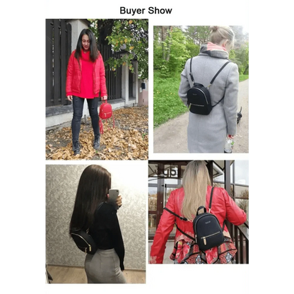 Famous Designer Mini Soft Touch Leather Small Backpack For Female And Girls Fashionable Ladies Bagpack Shoulder Bag