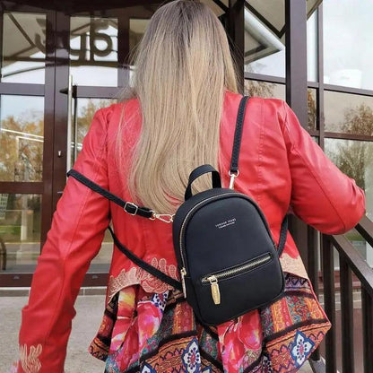 Famous Designer Mini Soft Touch Leather Small Backpack For Female And Girls Fashionable Ladies Bagpack Shoulder Bag