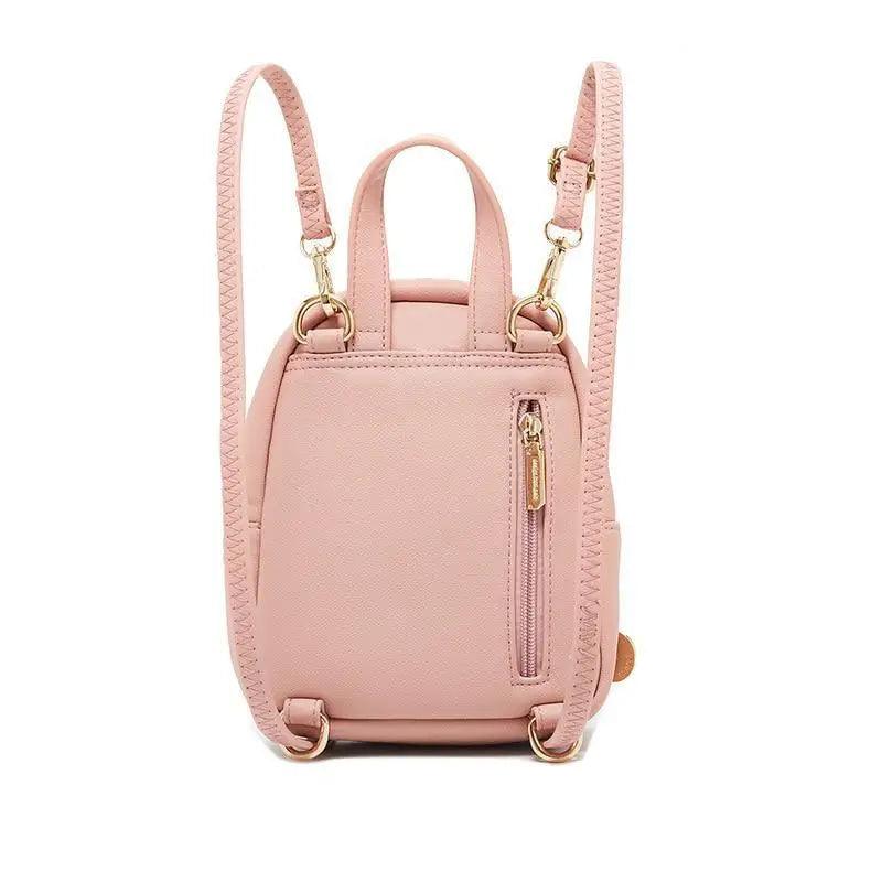 Famous Designer Mini Soft Touch Leather Small Backpack For Female And Girls Fashionable Ladies Bagpack Shoulder Bag