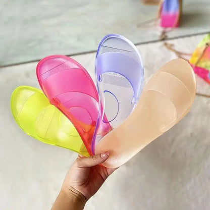 Fashion Jelly Women Slippers Summer Candy Colors Elegant Modern Design For Womens