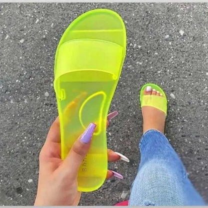 Fashion Jelly Women Slippers Summer Candy Colors Elegant Modern Design For Womens