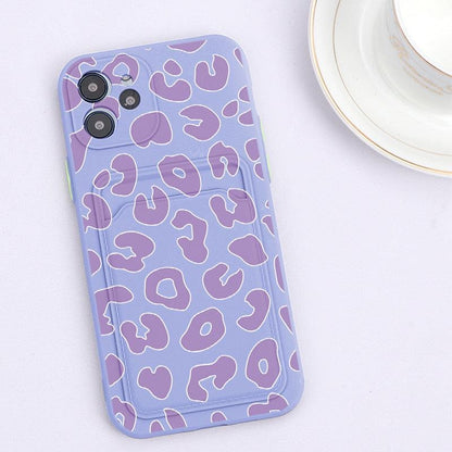 Fashionable Anti-Scratch Soft Lining Protective Case For iPhone Cases Card Holder Cute Flower Heart Phone Case For iPhone 12 13 Mini Pro Beautiful Design  Soft Iphone Case