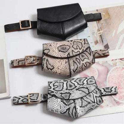 Fashionable Design Mini Adjustable Belt Waist Fanny Bag Ladies Cute Bag Women's Style Leather Pouch