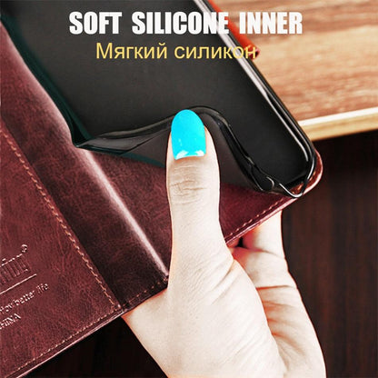 Flip Wallet Leather Case for Xiaomi Redmi Note 10 Pro Max 11 9 8 7 6 5 Redmi 9 9A 9C 9T 10C 8 8T 8A 7A 6A 5A 5 Plus Case Cover PU Leather Case with Holder Card Slots & Wallet Case