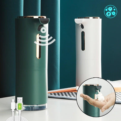 Foam Soap Dispenser For Soap Hand Sanitizer Machine Touchless Automatic Soap Water Dispenser Foaming USB to Type-C Chraging Soap Dispenser Touchless USB Rechargeable Smart Fast Induction Hand Sanitizer Machine For Toilet Bathroom Hotel Kitchen
