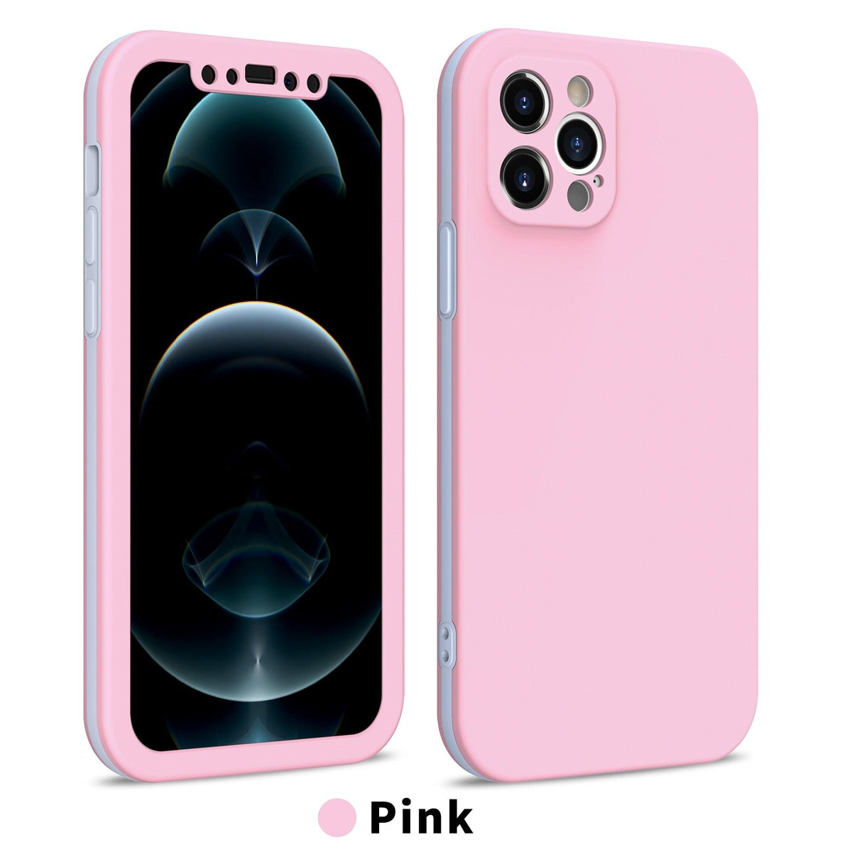 Full Cover Protective Phone Case For iPhone 12 Mini 11 Pro XS Max X XR 6 7 8 Plus Soft Silicone Shockproof Cover Full Body  Anti-Shock Protection Drop Protection Silicone iphone Cover