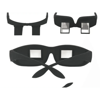 Funny Black Lazy Periscope Horizontal Reading TV Lightweight Sit View Glasses Lie Down Unisex Wide Use Glasses