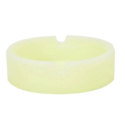 Glow In The Dark Ashtray For Smoking Cigarette Silicone Luminous Unique Design Rubber Soft Fluorescent Ashtrays