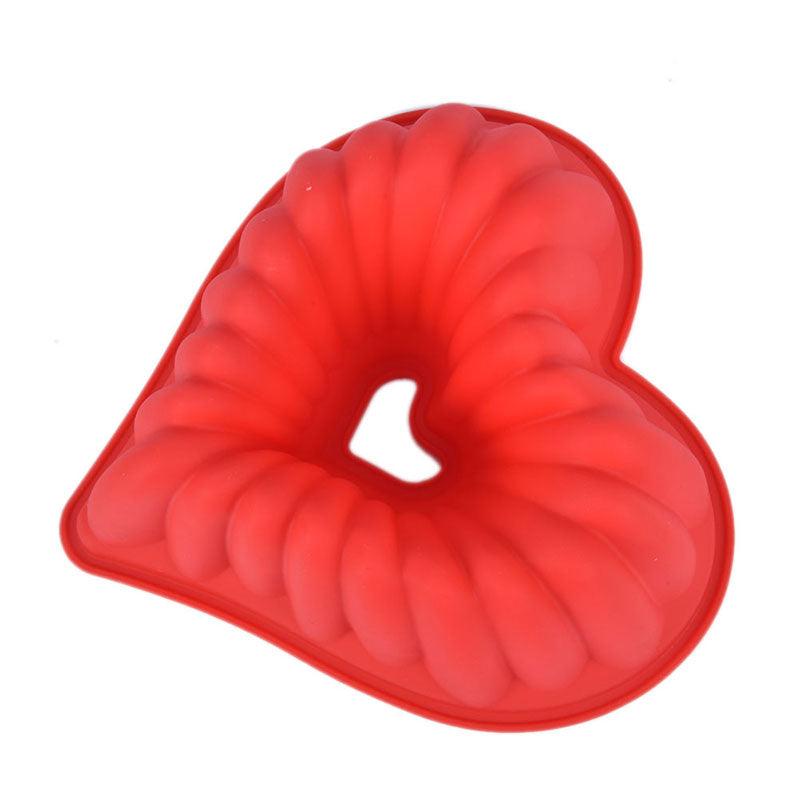 Heart Love Jelly Silicone Cake Mould Mold Baking 3D Decorating Tools Heart Love Cake Mold Trays Silicone Baking Pan  Mold Baking Cake Pan For Bread Muffin Cake Baking Tools For Kitchen