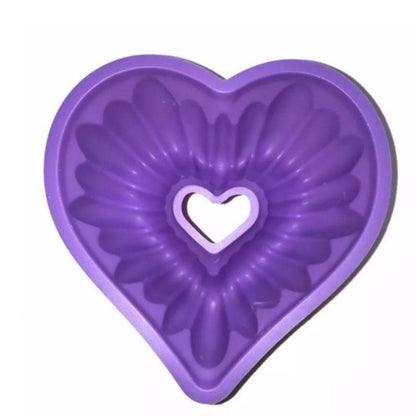 Heart Love Jelly Silicone Cake Mould Mold Baking 3D Decorating Tools Heart Love Cake Mold Trays Silicone Baking Pan  Mold Baking Cake Pan For Bread Muffin Cake Baking Tools For Kitchen