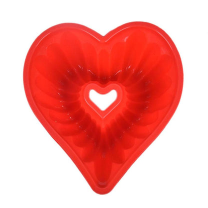 Heart Love Jelly Silicone Cake Mould Mold Baking 3D Decorating Tools Heart Love Cake Mold Trays Silicone Baking Pan  Mold Baking Cake Pan For Bread Muffin Cake Baking Tools For Kitchen