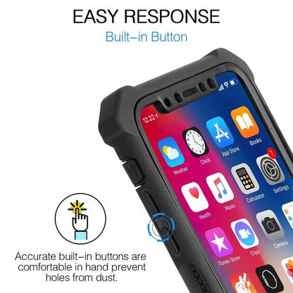 Heavy Duty Shockproof Phone Case For iPhone 14 13 12 Soft Transparent Back Cover Full-Body Clear Bumper Case with Built-in Screen Protector For iPhone