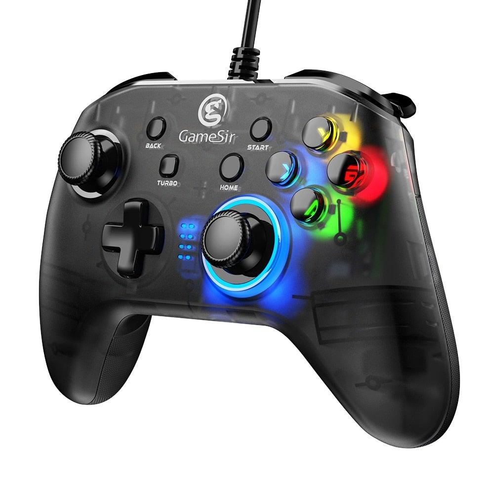 High Performance USB Wired Joystick Gamepad Controller Along With Vibration And Turbo Function Compatible With PC Laptop Monitor Tablet